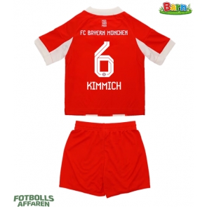 Bayern Munich Joshua Kimmich #6 Hemmaställ Barn 2025-26 Kortärmad (+ Korta byxor)